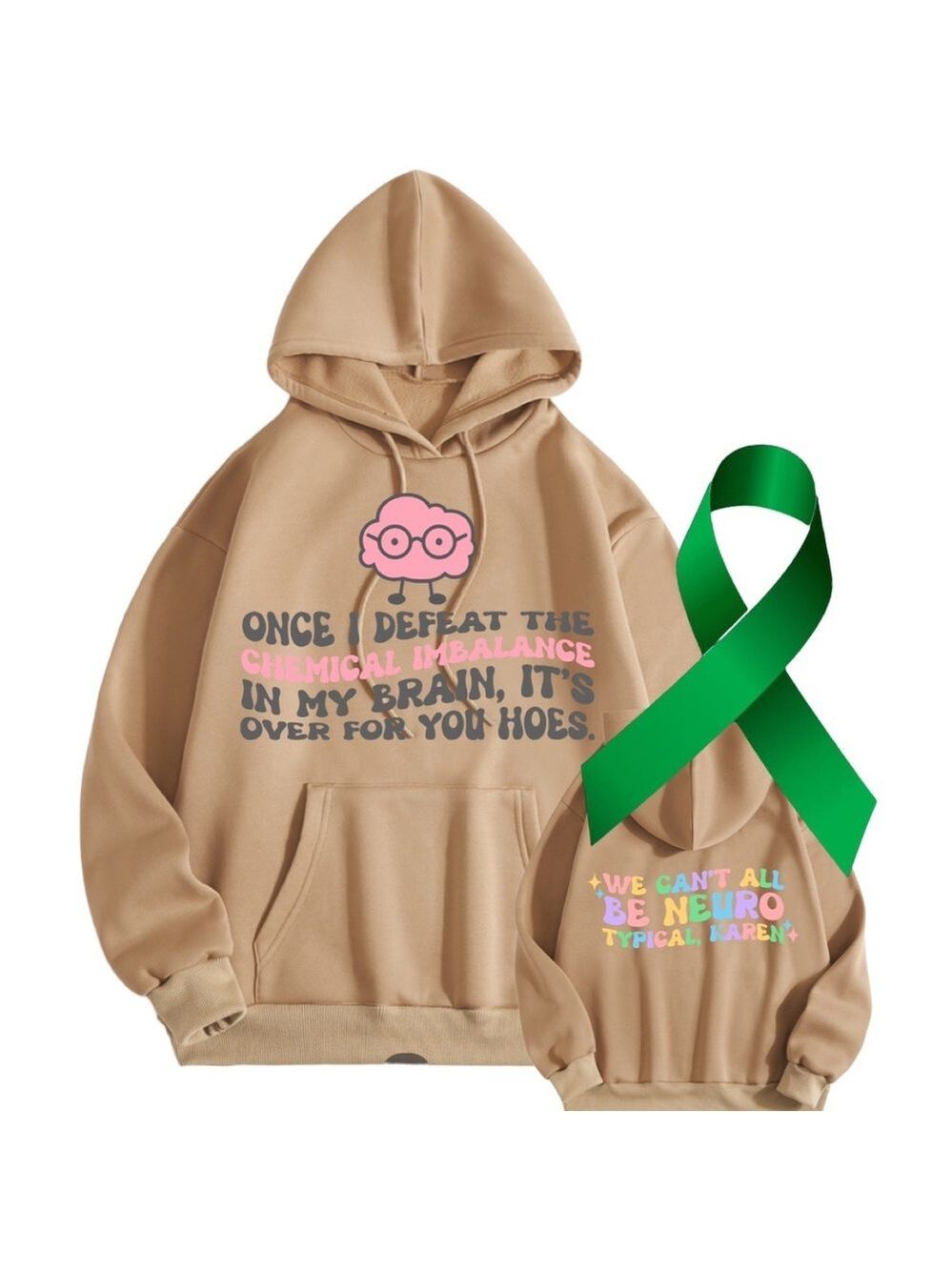 Chemical Imbalance Mental Health graphic soft oversized hoodie sweatshirt XL